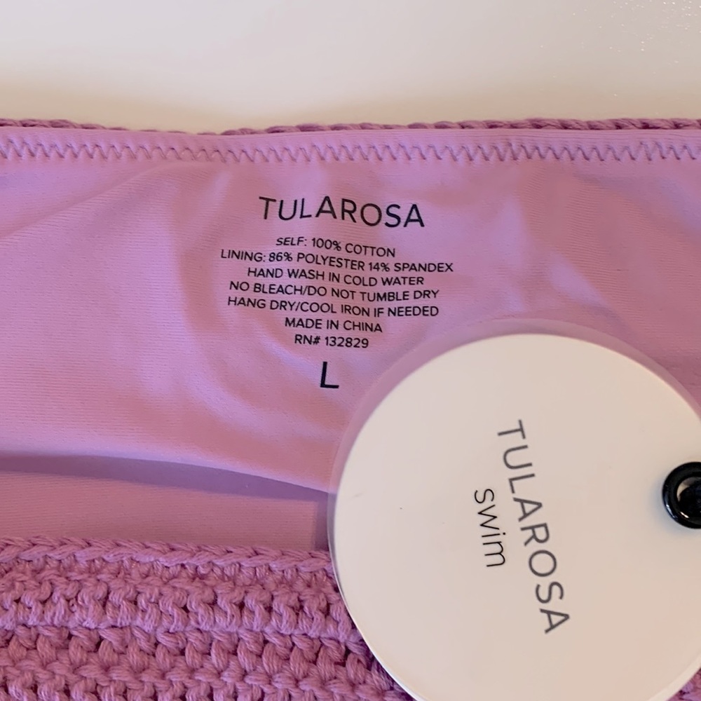 REVOLVE Tularosa Genie Panty Bikini Bottom in Lavender Size L - Picture 5 of 7